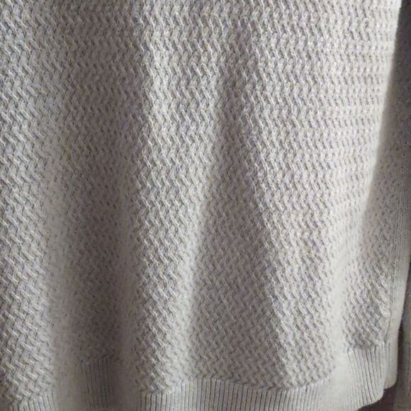 Banana Republic Men's L light Gray Pullover Cotton Mix Classic Cabincore Sweater - Picture 3 of 9